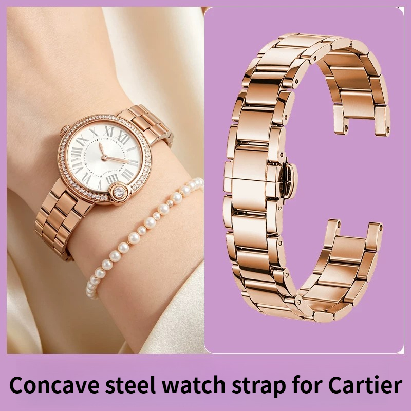 Cartier Watch Ballon Bleu - Tali Jam Tangan Wanita Berbahan Baja