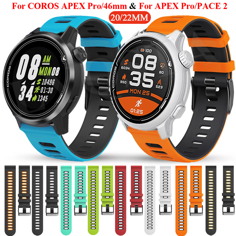 Silicone Watch Band 22Mm - Tali jam silikon olahraga, 20 22mm