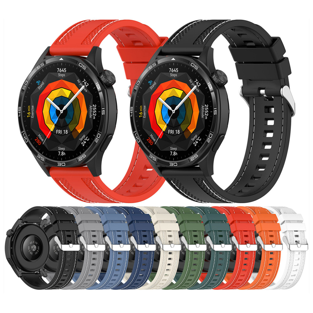 Silicone Watch Band 22Mm - Tali universal silikon jahitan 22mm, untuk