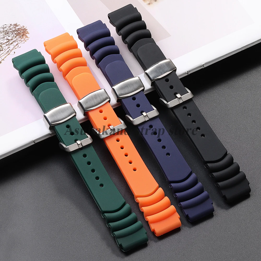 Seiko Watch Prospex - Tali Jam Tangan Silikon untuk Seiko