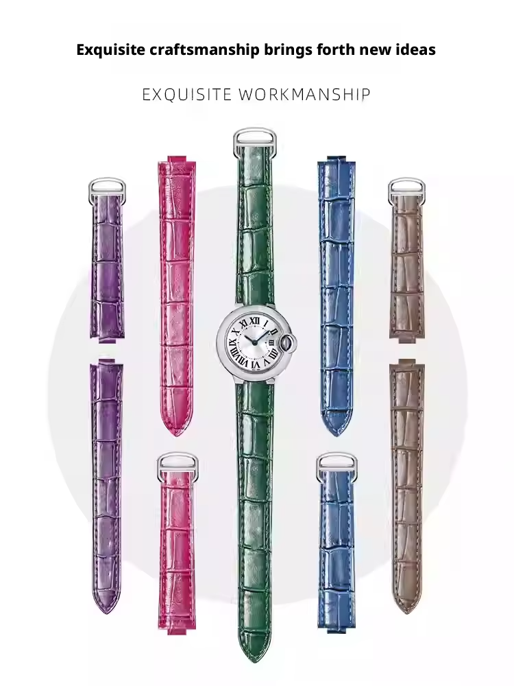 Cartier Watch Ballon Bleu - Tali jam tangan kulit untuk Cartier