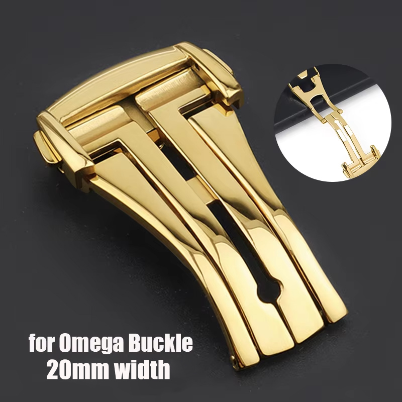 Omega Watch Seamaster - Gesper Jam Tangan Lipat Berkilau dari