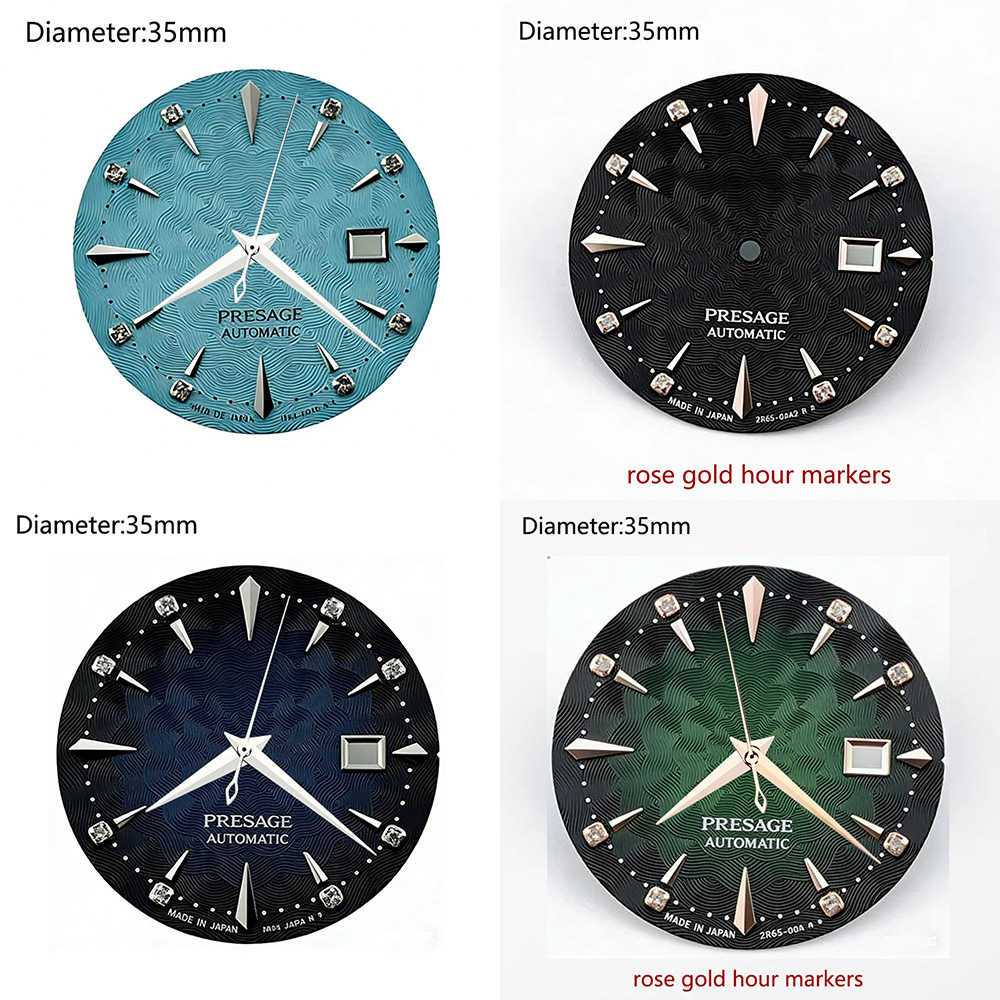 Seiko Watch Presage - Dial jam tangan 35mm logo S