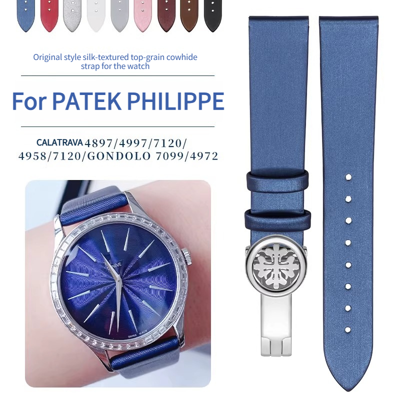 Patek Philippe Watch Calatrava - Tali Jam Tangan Kulit Asli Bermotif