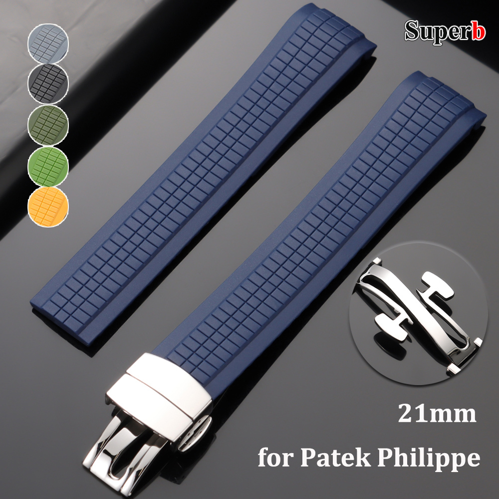 Patek Philippe Watch Aquanaut - Tali Jam Tangan Silikon 21Mm untuk