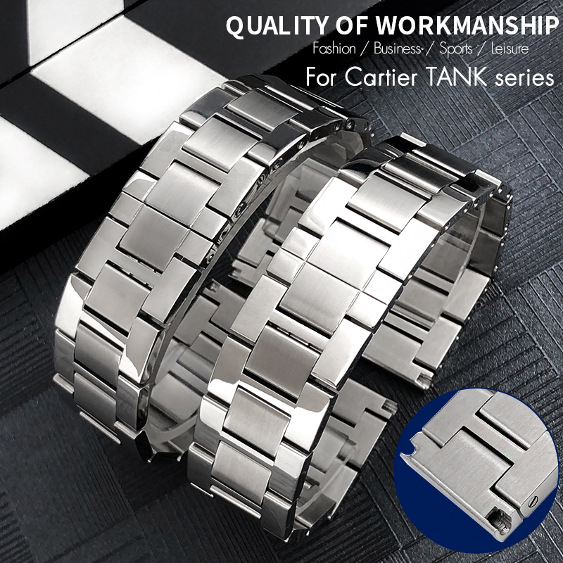 Cartier Watch Tank - Gelang jam tangan baja anti karat