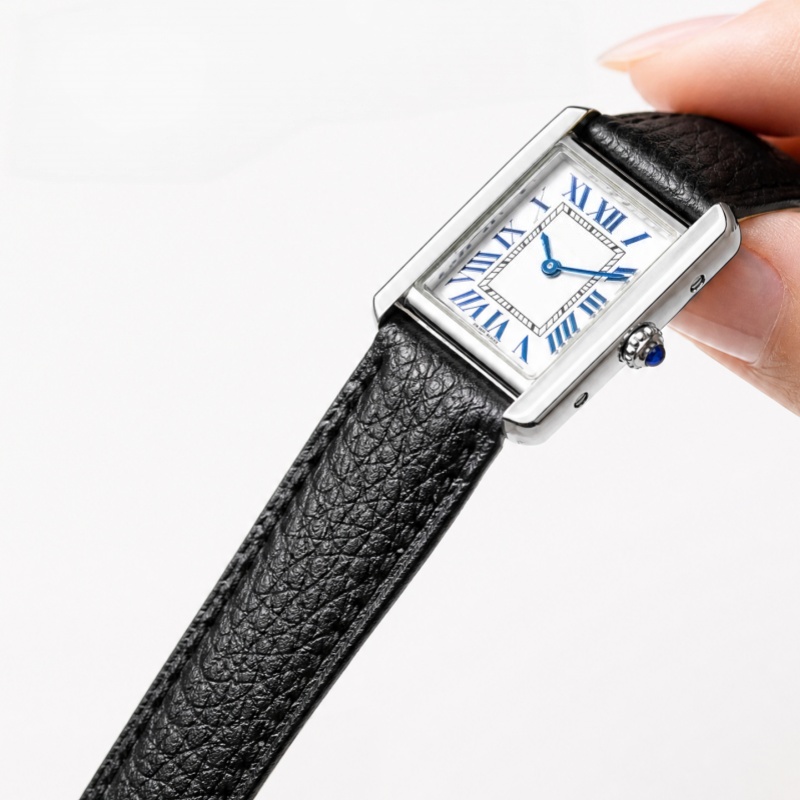 Tali Jam Tangan Kulit Lembut Q - Cartier Watch Tank ulasan dan harga