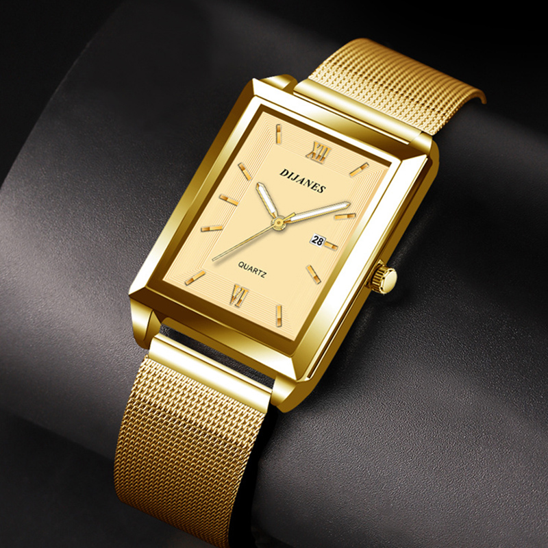 Jam tangan kulit kalender tang - Leather Watch Band Men ulasan dan harga