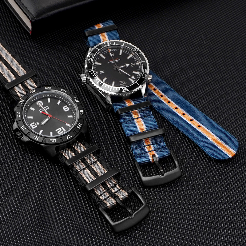 Tali Nilon Tenun 18Mm 20Mm 22M - Canvas Strap Watch ulasan dan harga