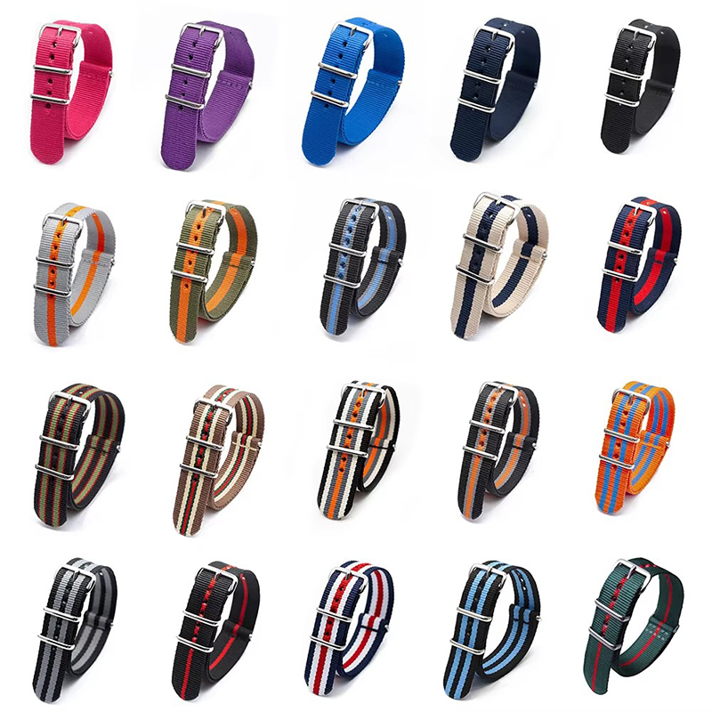 Tali jam tangan nilon kain kua - Nato Strap Nylon ulasan dan harga