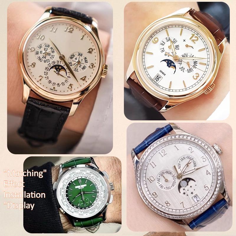 Tali jam tangan kulit sapi kua - Patek Philippe Watch Calatrava ulasan dan harga