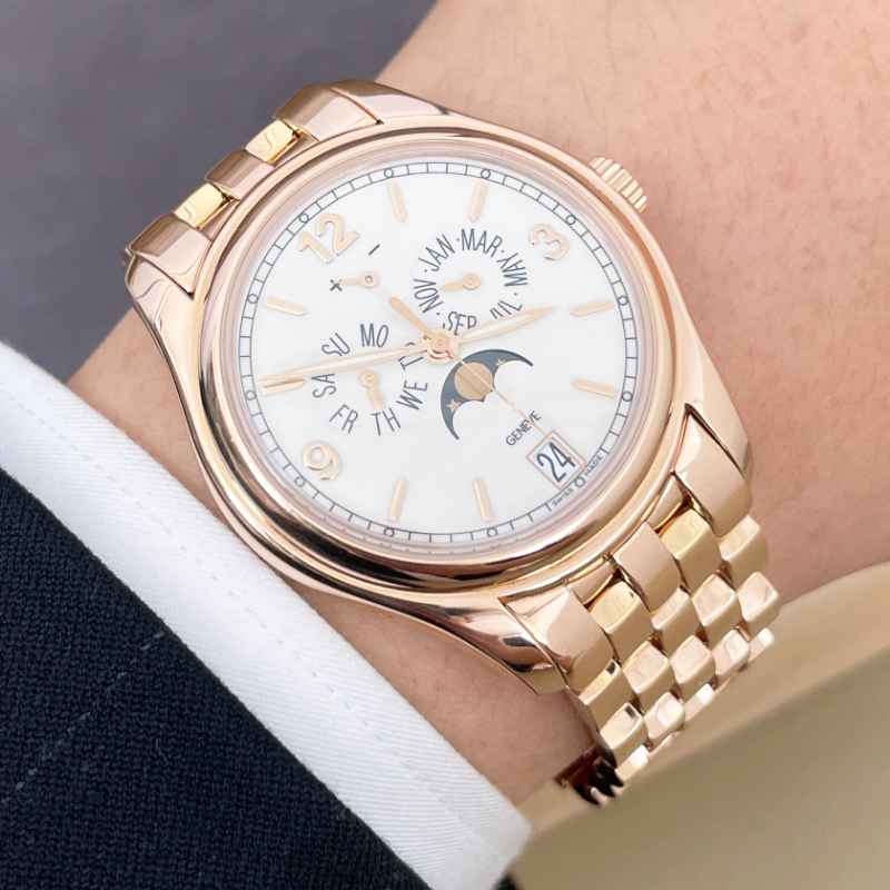 Tali jam tangan logam berkuali - Patek Philippe Watch Calatrava ulasan dan harga
