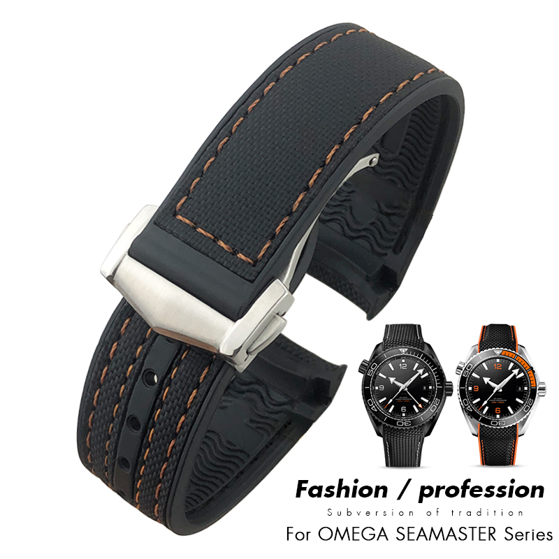 Gelang Jam Tangan Kulit Karet  - Omega Watch Seamaster ulasan dan harga