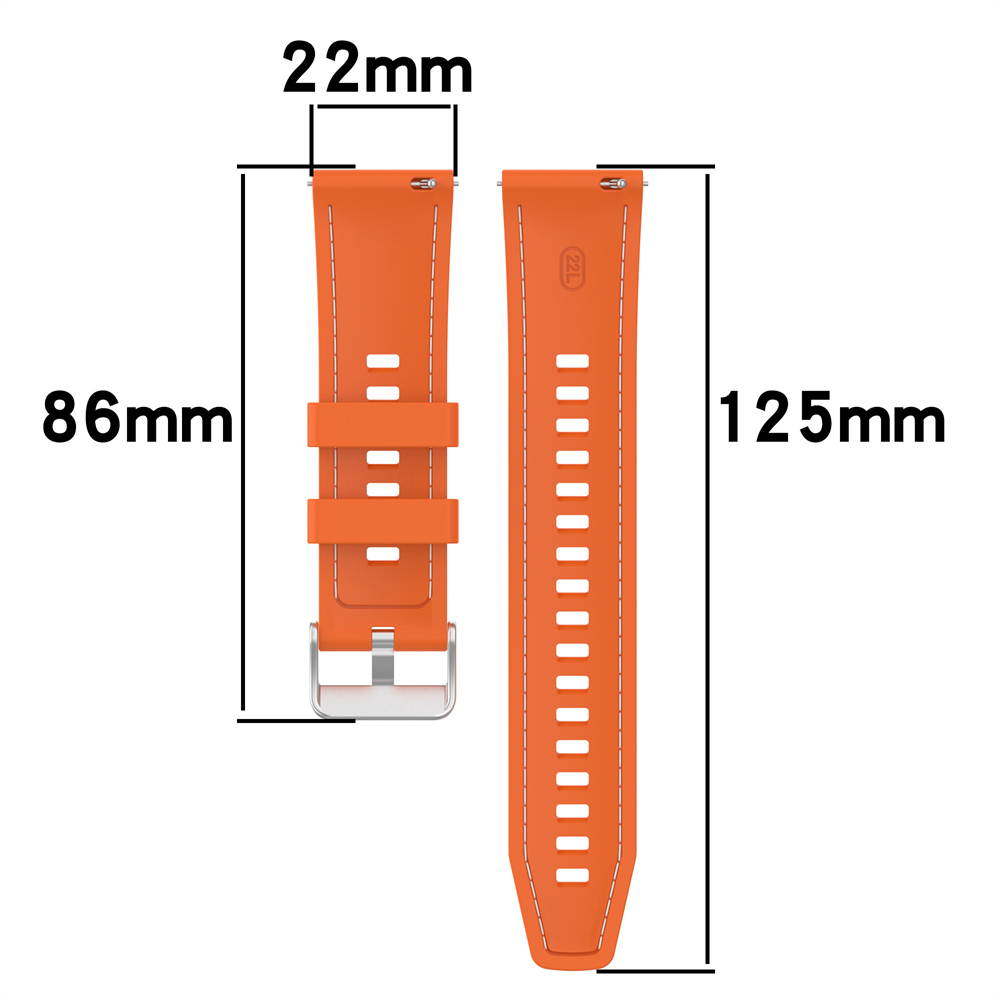 Tali universal silikon jahitan - Silicone Watch Band 22Mm ulasan dan harga