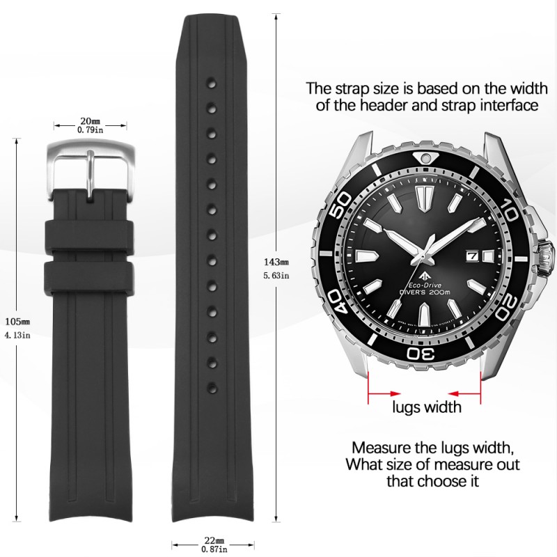Tali Jam Tangan Silikon Ujung  - Citizen Watch Promaster ulasan dan harga