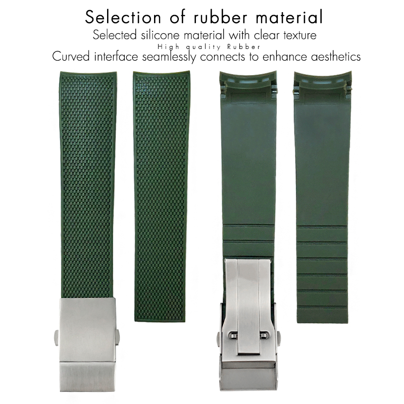 21mm 19mm 20mm Rubber Watchban - Rubber Strap Diver ulasan dan harga