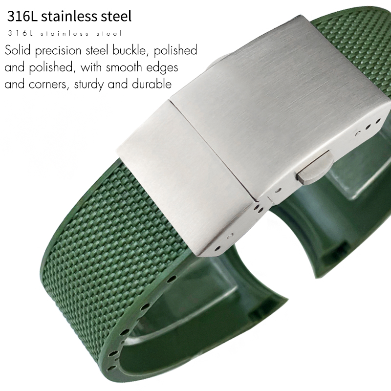 21mm 19mm 20mm Rubber Watchban - Rubber Strap Diver ulasan dan harga