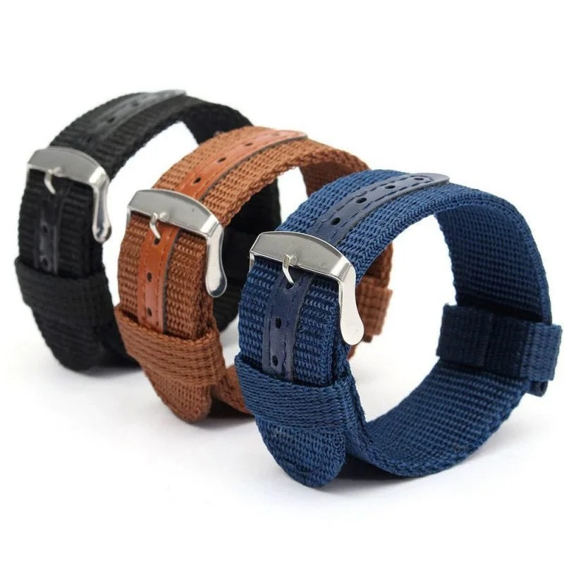 18mm 20mm 22mm 24mm Tali Jam T - Nato Strap Nylon ulasan dan harga
