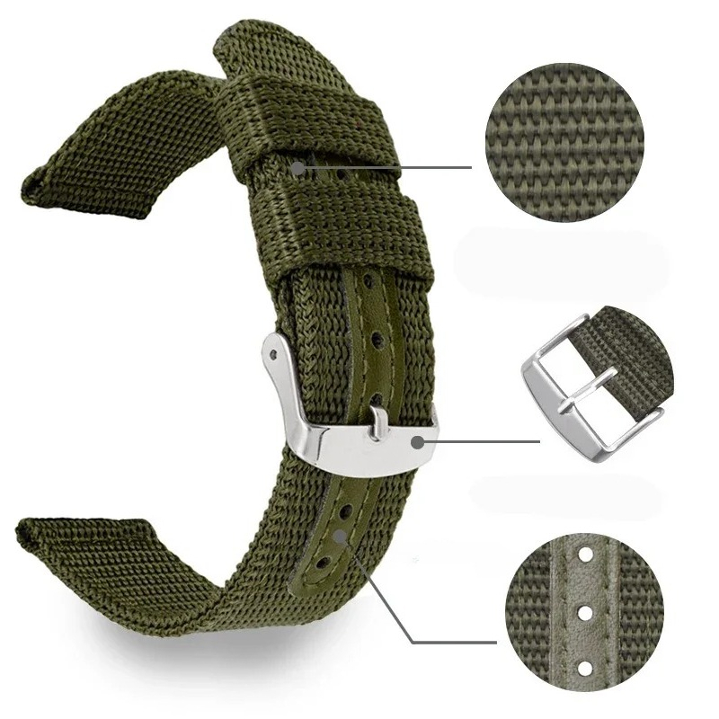18mm 20mm 22mm 24mm Tali Jam T - Nato Strap Nylon ulasan dan harga