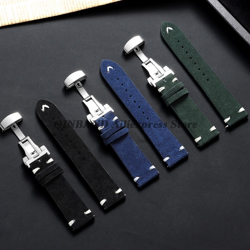 18mm 20mm 22mm Tali Jam Tangan - Suede Strap Watch ulasan dan harga