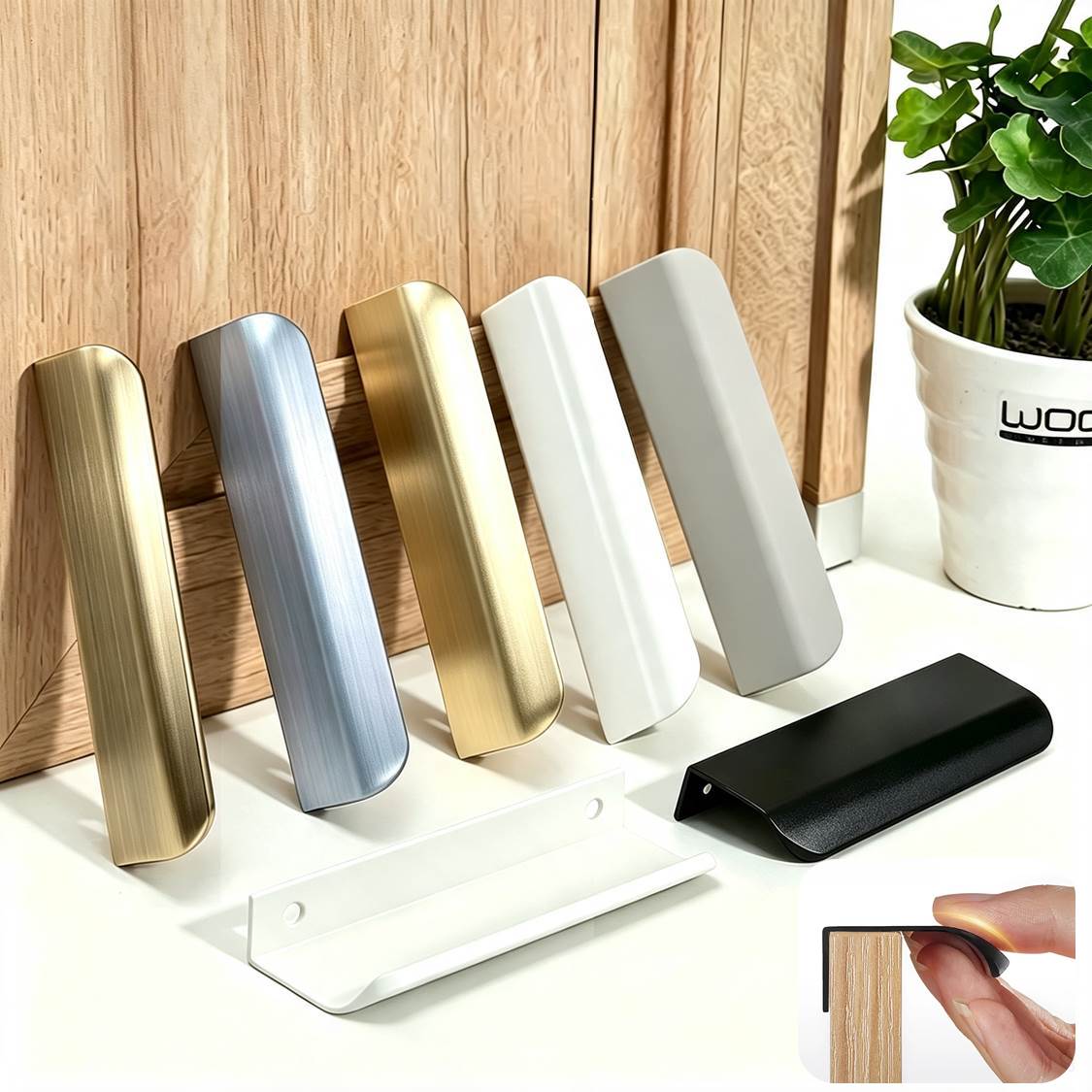 Gagang Kabinet Aluminium Terse - Curved Spring Bar ulasan dan harga