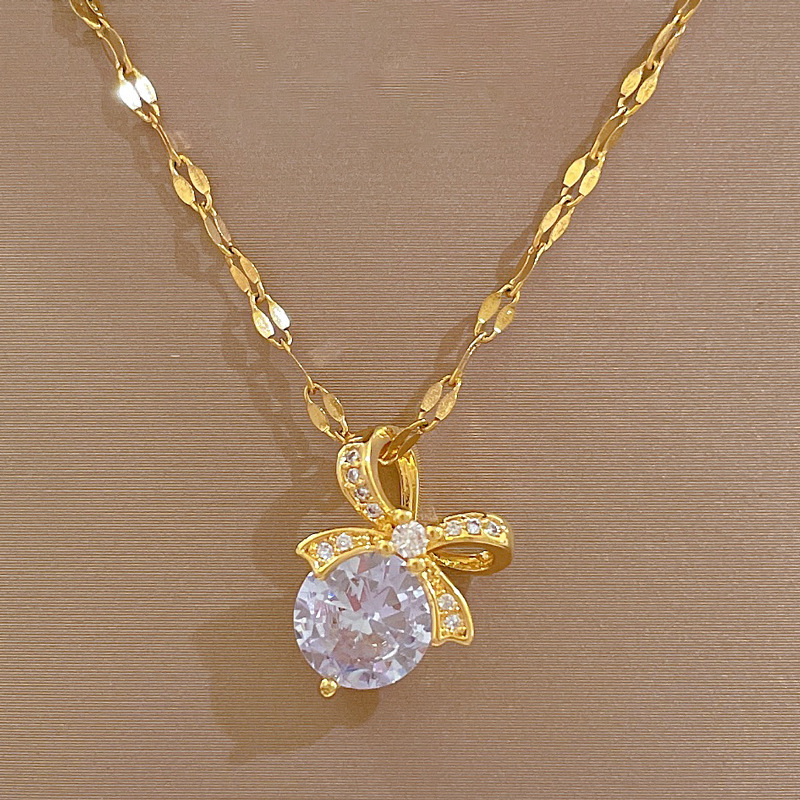Kalung Choker Desain Minimalis - Butterfly Clasp Deployant ulasan dan harga