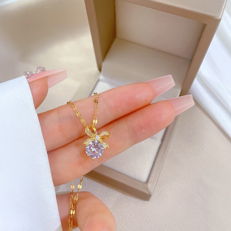 Kalung Choker Desain Minimalis - Butterfly Clasp Deployant ulasan dan harga