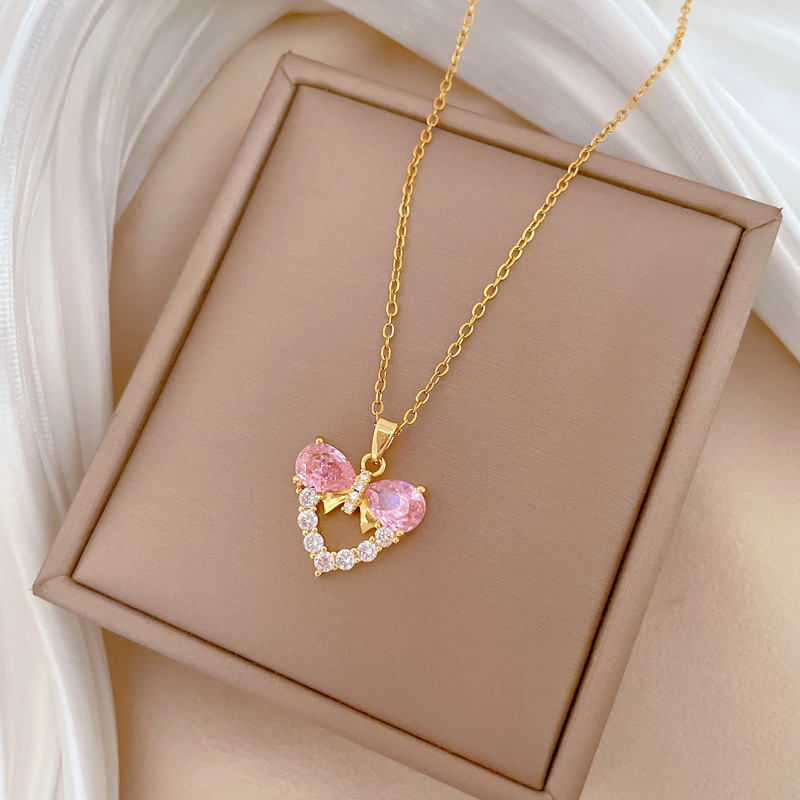 Kalung Choker Desain Minimalis - Butterfly Clasp Deployant ulasan dan harga