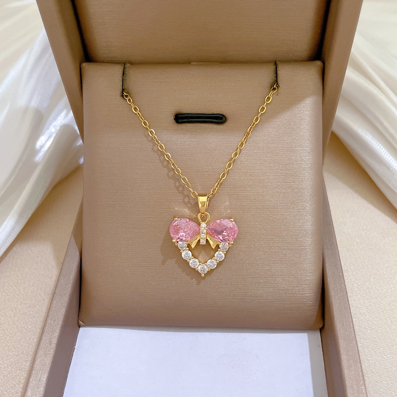 Kalung Choker Desain Minimalis - Butterfly Clasp Deployant ulasan dan harga