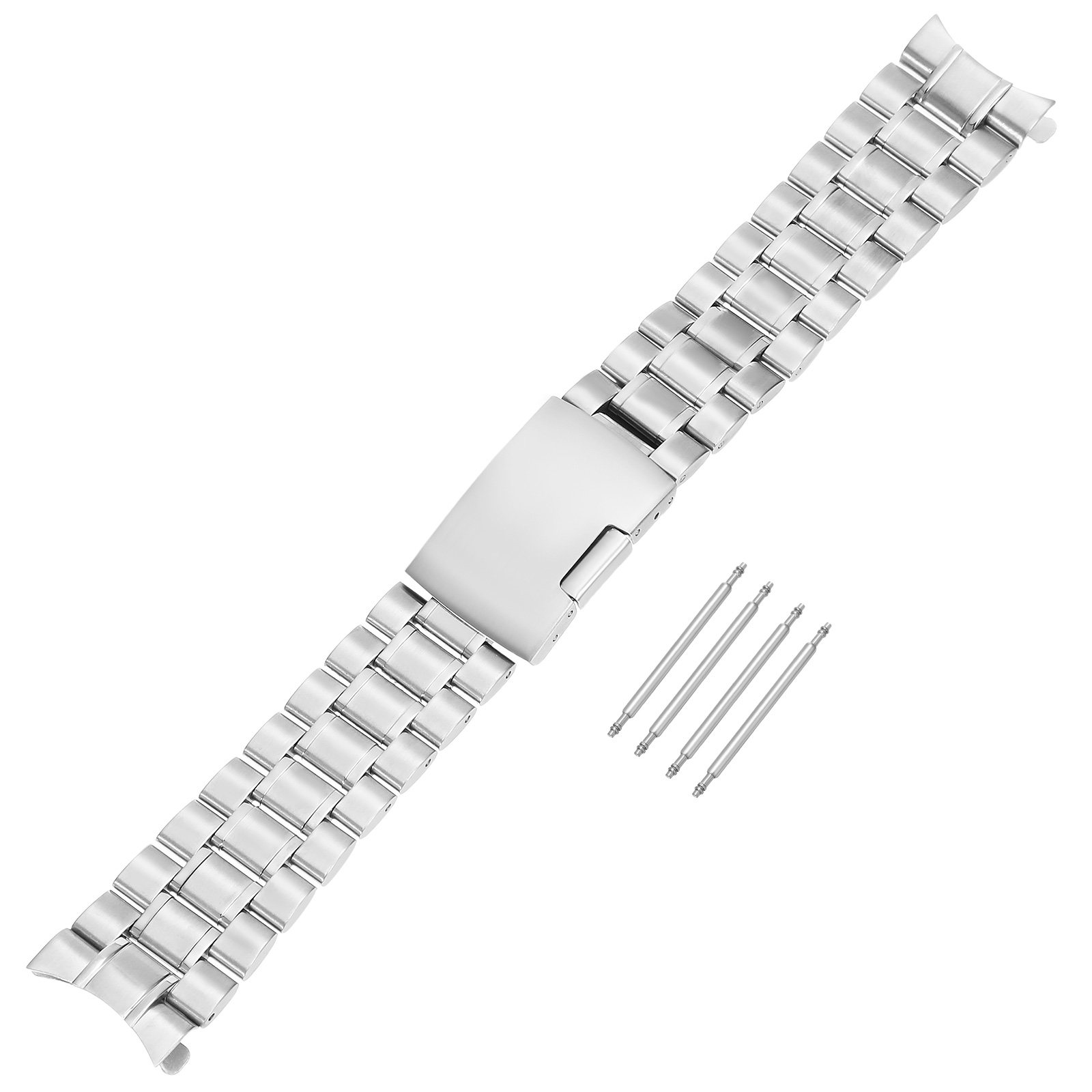4Pcs Tali Jam Tangan Stainless - Curved Spring Bar ulasan dan harga