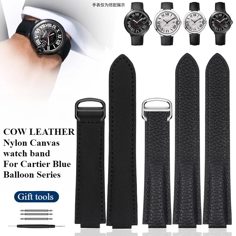 Tali jam kanvas nilon untuk BA - Cartier Watch Ballon Bleu ulasan dan harga