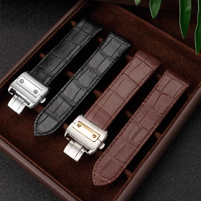 Tali Jam Tangan Kulit Asli 20M - Cartier Watch Santos ulasan dan harga