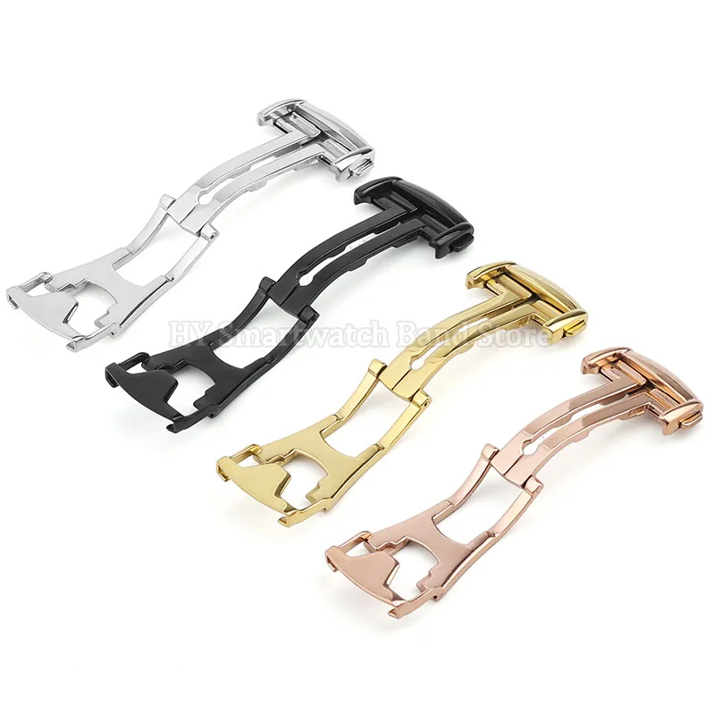 16mm 18mm 20mm jam tangan loga - Butterfly Clasp Deployant ulasan dan harga