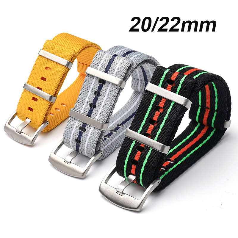 Tali nilon 20mm 22mm untuk Swa - Canvas Strap Watch ulasan dan harga