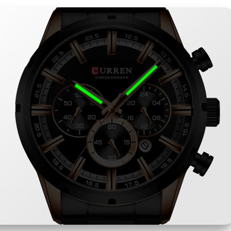 CURREN Jam Tangan Kuarsa Milit - Seiko Watch 5 Sports ulasan dan harga