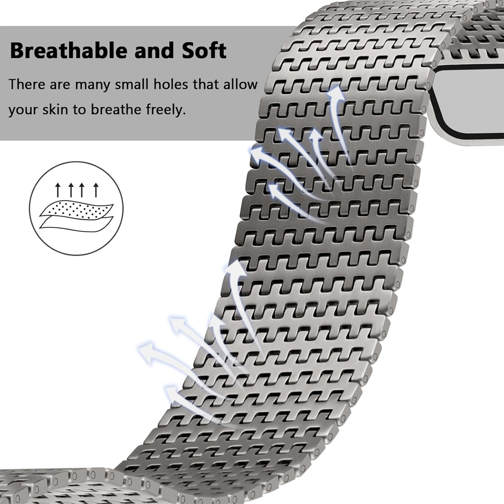 Tali arloji Titanium untuk App - Milanese Loop Magnetic ulasan dan harga