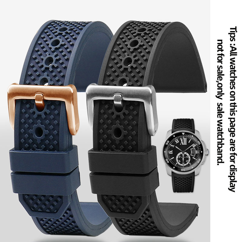 Tali Jam Tangan Fluororubber 2 - Cartier Watch Tank ulasan dan harga