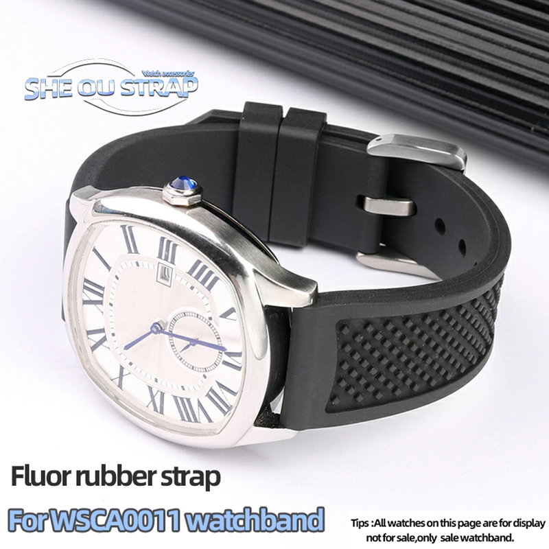 Tali Jam Tangan Fluororubber 2 - Cartier Watch Tank ulasan dan harga
