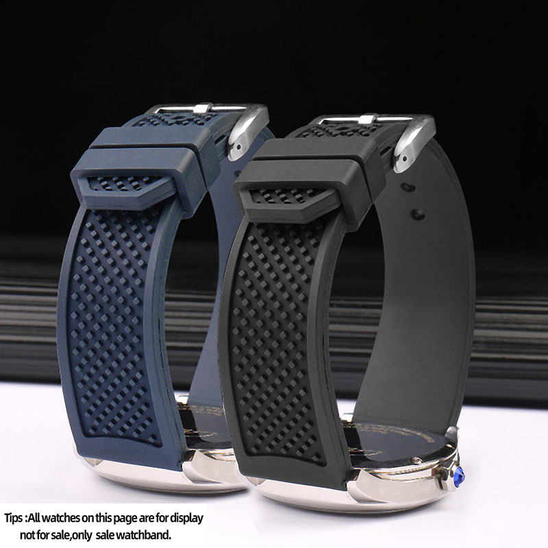 Tali Jam Tangan Fluororubber 2 - Cartier Watch Tank ulasan dan harga
