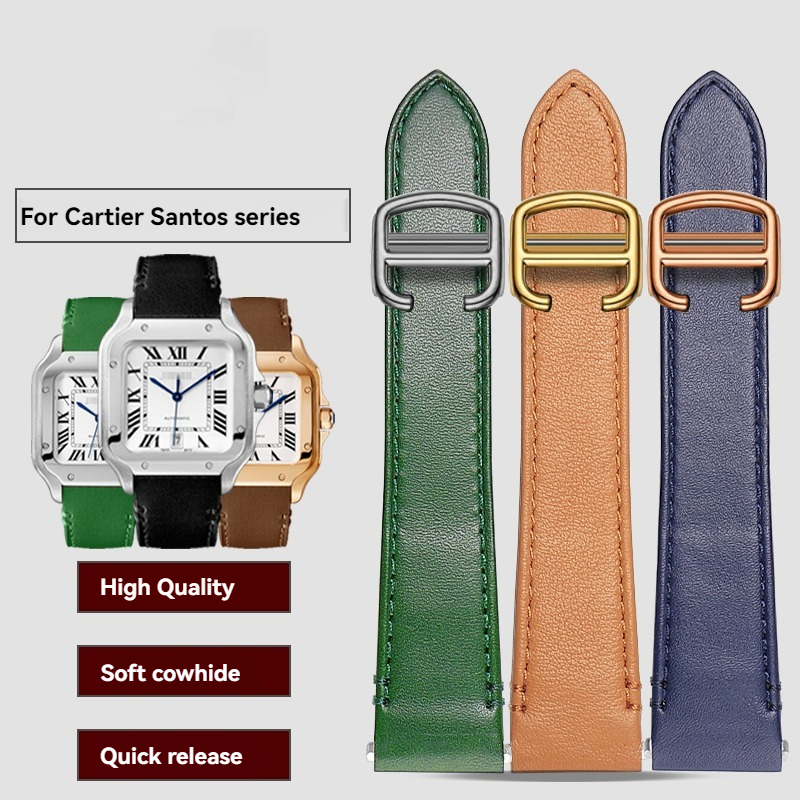 Tali Jam Kulit 19Mm 21Mm untuk - Cartier Watch Tank ulasan dan harga