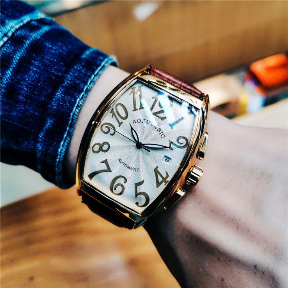 Jam Tangan Mekanis Pria Mewah, - Cartier Watch Tank ulasan dan harga
